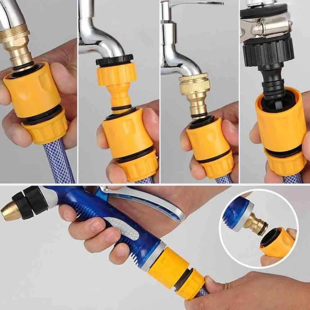 Garden Hose Pipe Connector Kit 20 Pack: Hoses Nozzle, Hose Repair Connector, Quick Connect, Y Splitter, Male Threaded Adapter, Male&Female Connector