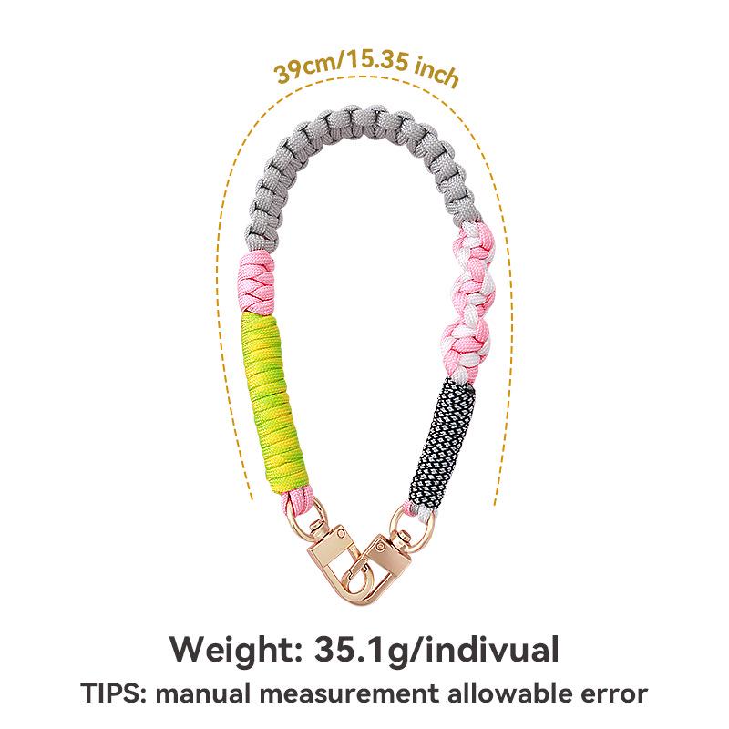 

Nordic Style Handmade Woven Mobile Phone Lanyard - High-end, Durable, Versatile, and Anti-Lost Chain.