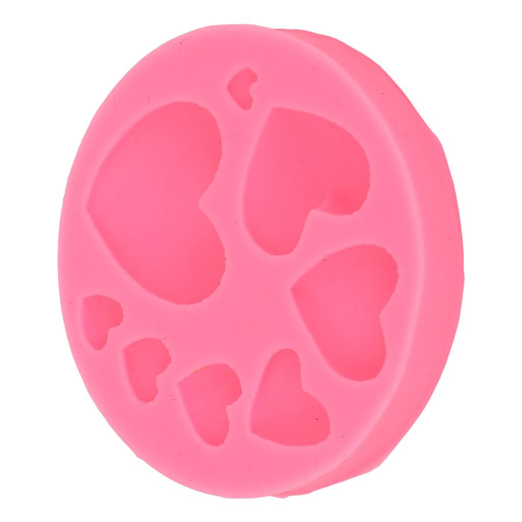 8 Holes Heart Shaper Silicone Moulding Tool for Fondant Cake Chocolate Decoration Crafts Making