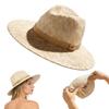 Pălărie Fedora Tricotată Pliabilă, Pălării Fedora Pliabile Pentru Femei Pentru Plajă Ușoare Respirabile Pălării de Vară