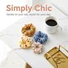 10Pcs Plaid Pattern Hair Scrunchies Cute Hair Bands Large Intestine Hair Tie  For Women
