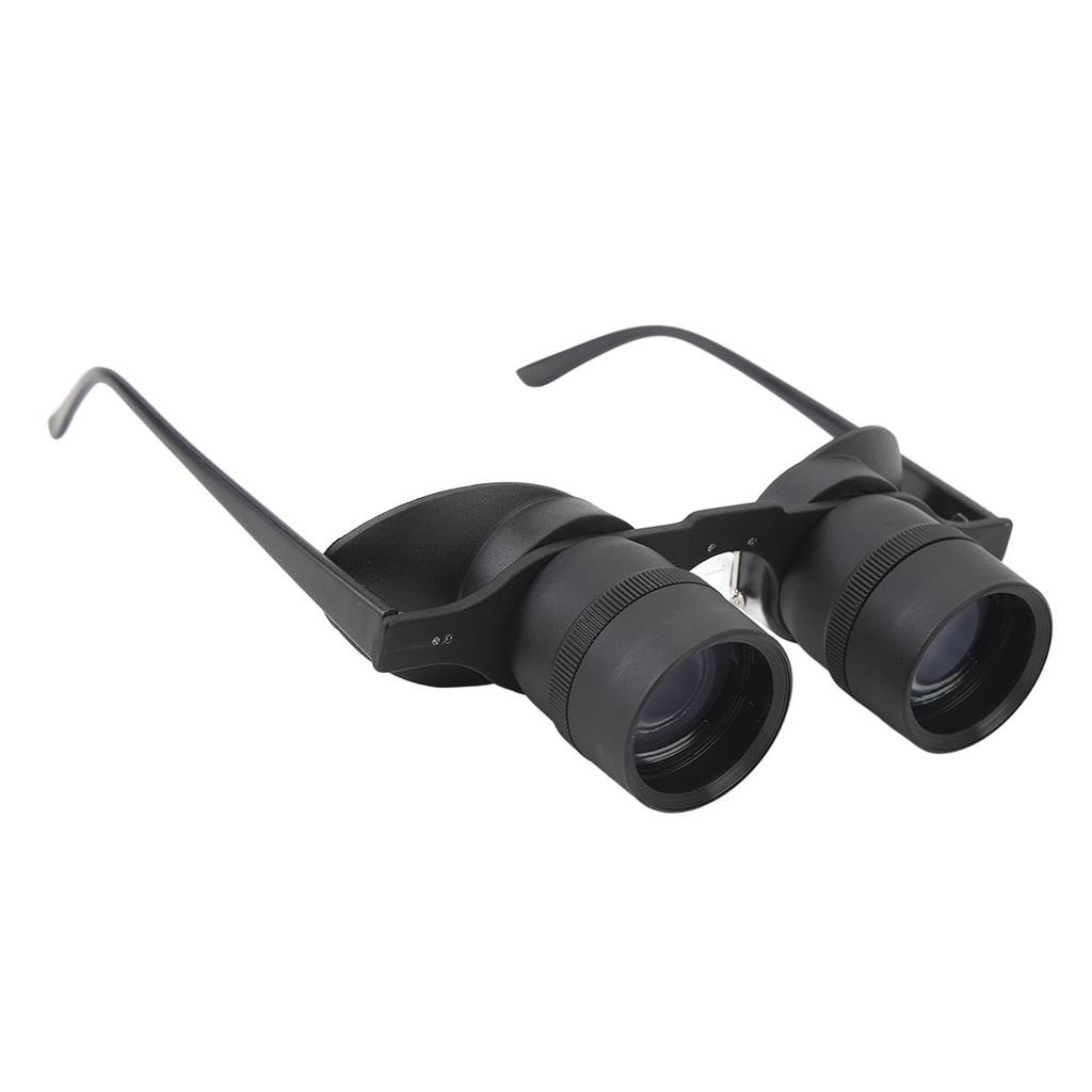 Hands-Free Binocular Glasses for Fishing, Bird Watching, Sports, and Concerts - HD Lens, Durable Construction, 3 Color Filters, Adjustable Focus,