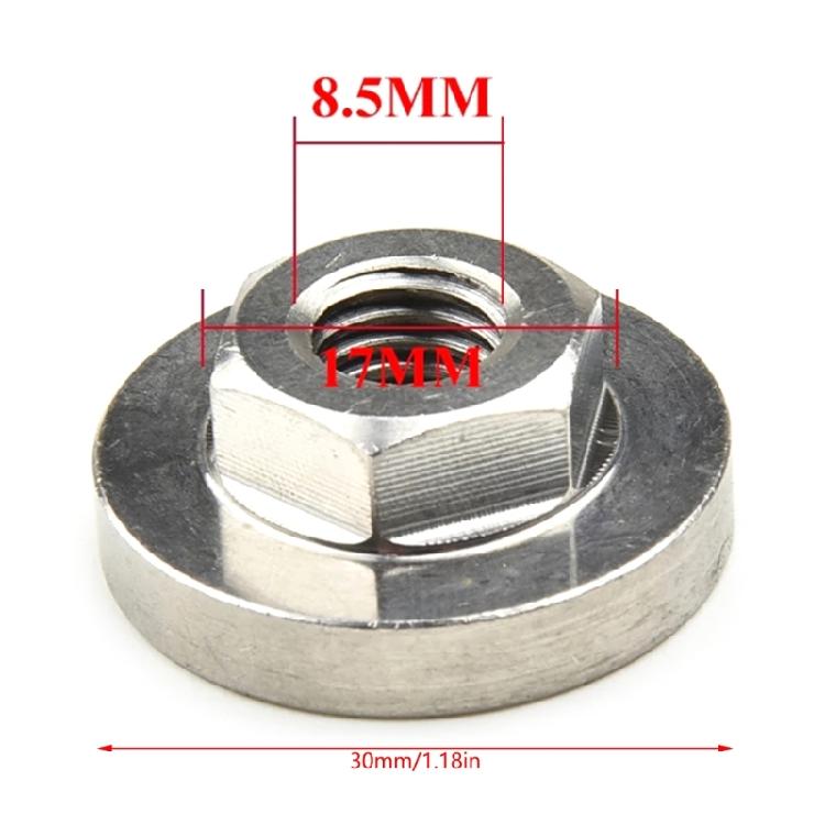 Angle Grinder Inner Outer Flange Nut Set Tool For 10mm Spindle Thread Power Tool