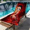 Sexy Doll Print Beach Towel, Versatile Lightweight Absorbent Beach Towel for Pool Surf Yoga Bathroom, Perfect Birthday Holiday Gift