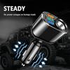 4-in-1 Fast Car Charger for QC3.0+PD+2.4A+ Lighter,Car  Lighter USB Charger with LED Digital Display,Universal Car Charger Adapter for 12V/24