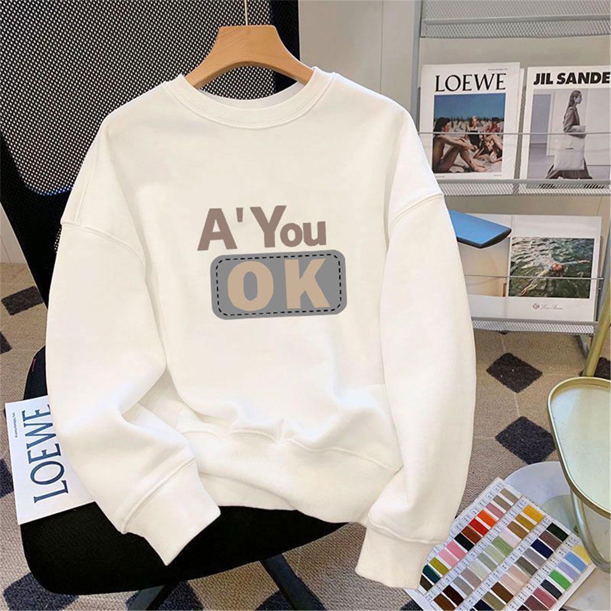 

Men s Heavyweight American Style Loose Cotton Crew Neck Sweatshirt for Autumn/Winter S (70-90 jin)