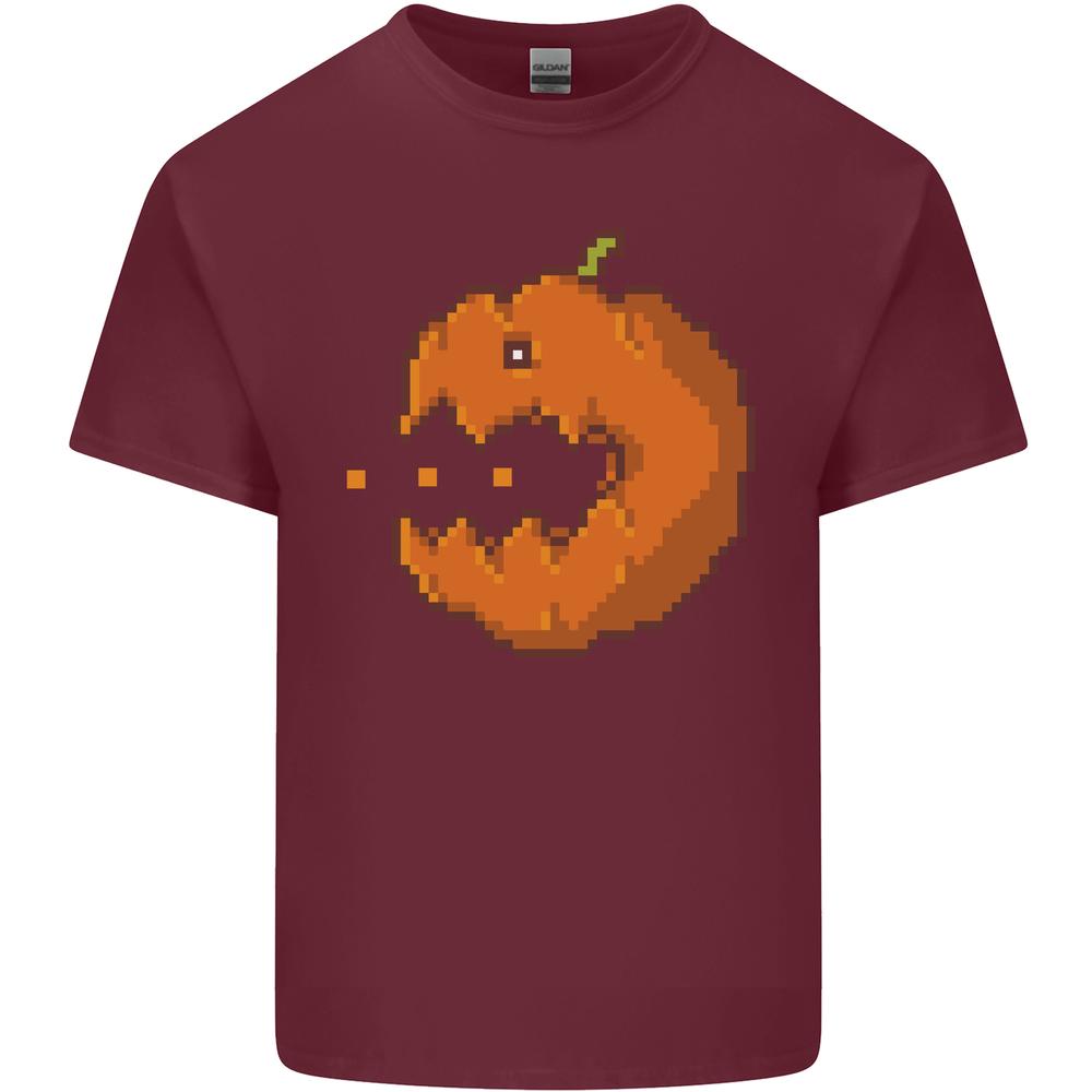 Retro Video Games Halloween Pumpkin Funny Unisexs Cotton TShirt Tee Top