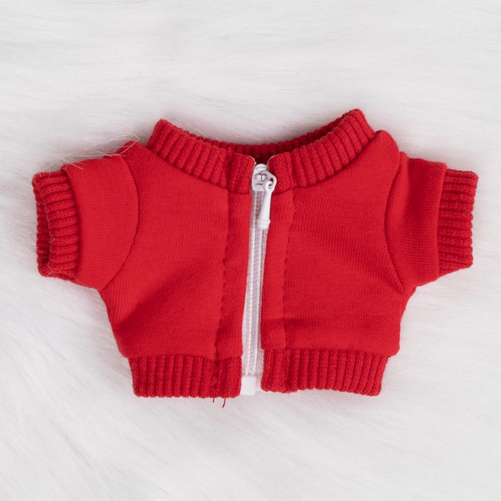 17cm Labubu Macaron Hoodie Puppenkleidung (Ohne Hut, mit Reißverschluss) – Anpassbares Muster