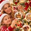 Builtin LED Christmas Ball Ornament Transparent Clear Acrylic Sphere  Office Celebration