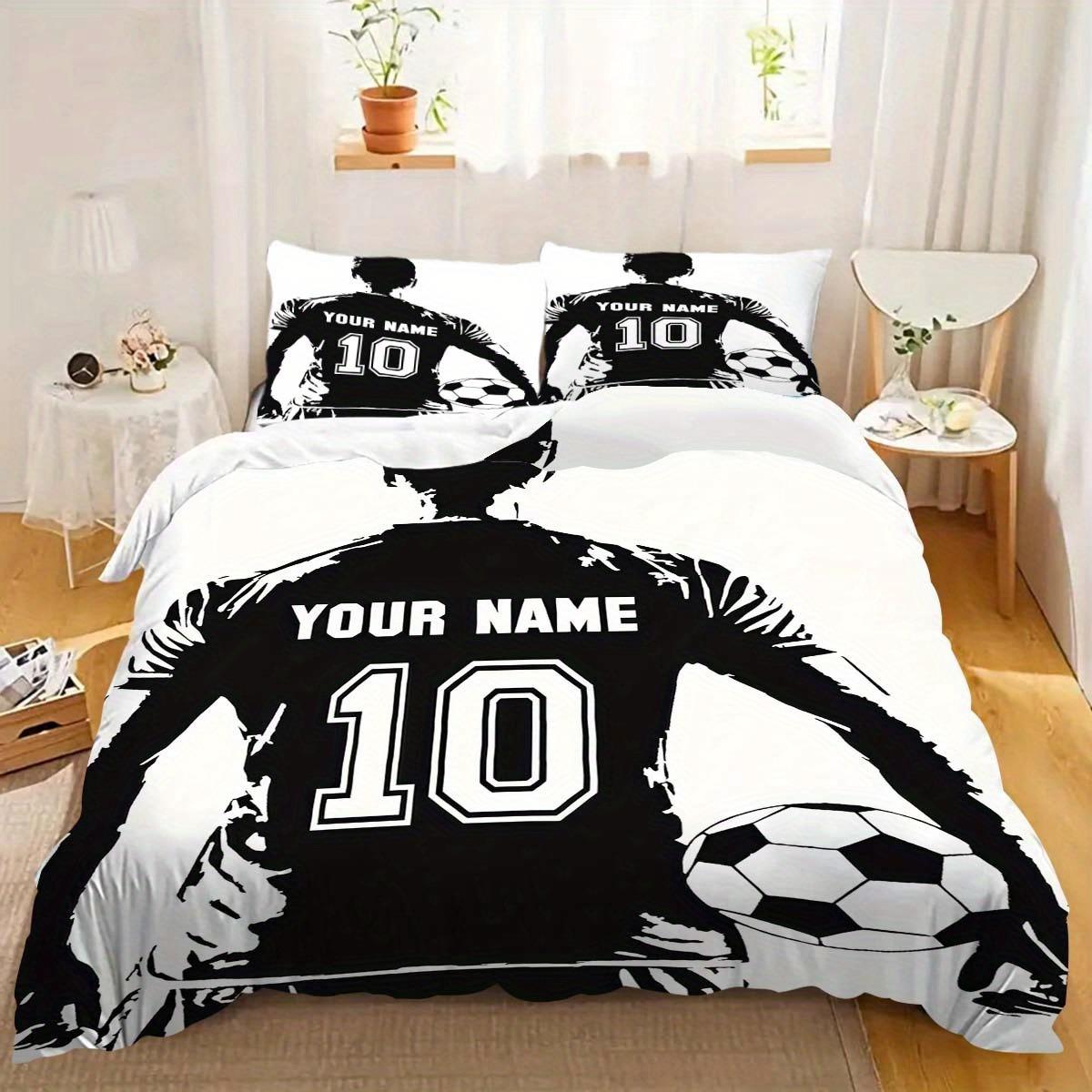 

Comforter Christmascustomization Football Bedding Universal Cute Printed Cartoon Comforter Sets Home Comforter (quilt)-EU Single(135*200cm)3pcs