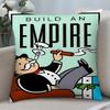 Cartoon M-Monopoly Dollar Money Pillow Case Short Plush Double-sided Print Square Throw Pillow Covers Sofa Home Cushion Decor