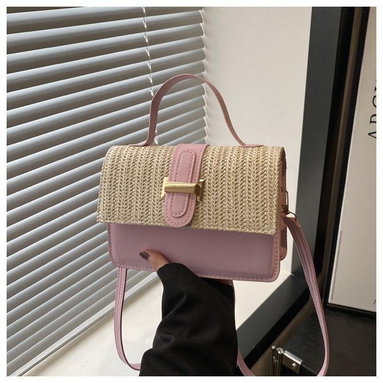 Simple Casual Small Square Bag Women's New 2025 Spring New Niche Beautiful Messenger Bag Personalized Trend Shoulder Bag