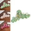 Stylish And Trendy Rhinestone Flower Hair Claw Clip Ideal For Fashion-forward Women