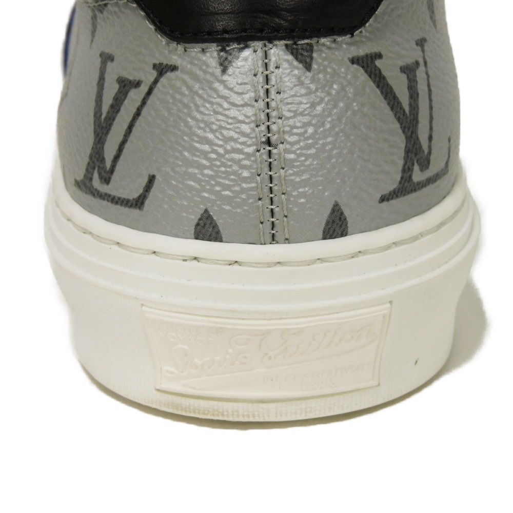 Used 12564 Trocadero Line 7896 6 Eclipse Black Silver Blue Low-Cut 9.8" Monogram Cobalt Men's from Japan AUTHENTIC