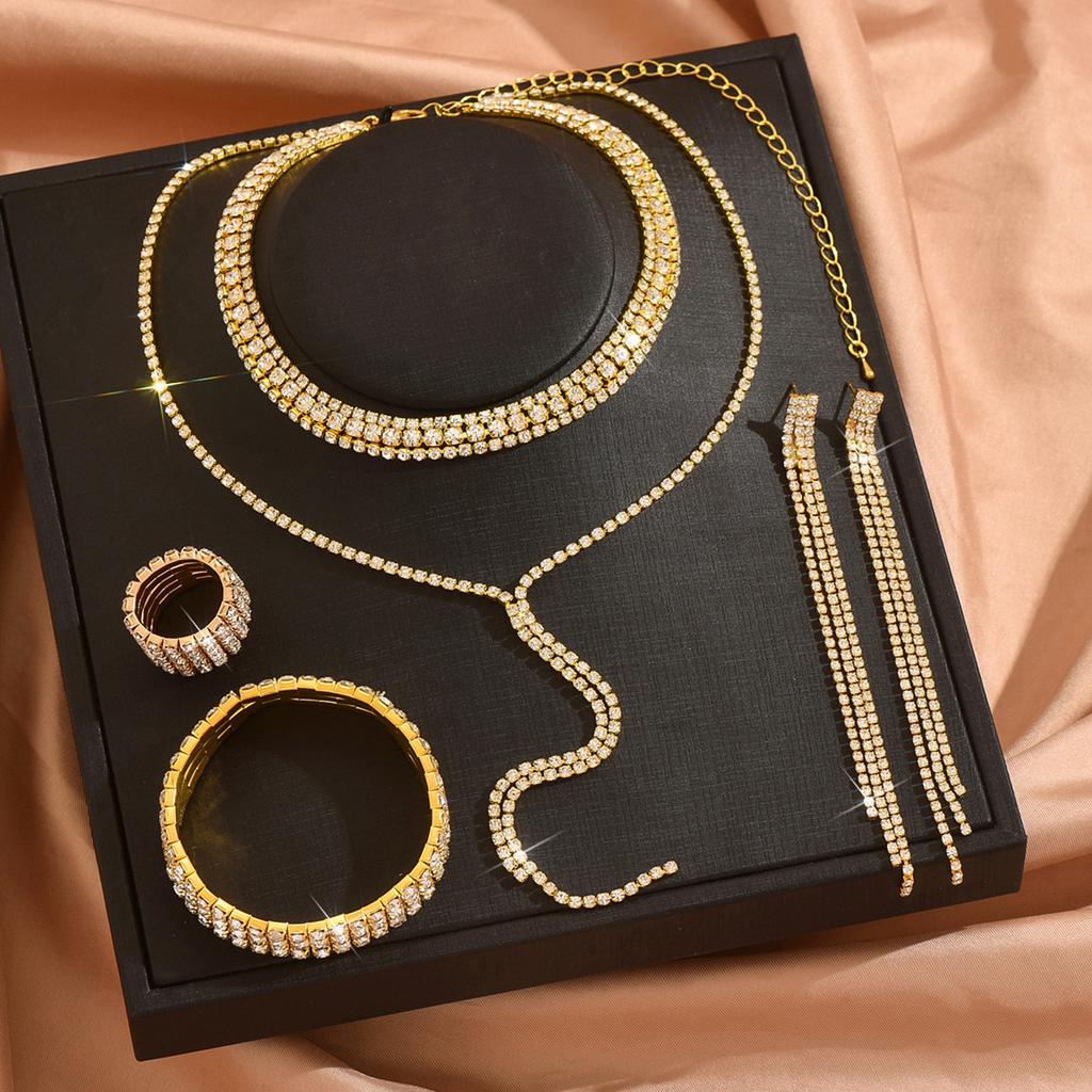 Simple Long Fringed Multi-Layer Necklace Bridal Wedding Y-Shaped Fashionable Women'S Necklace