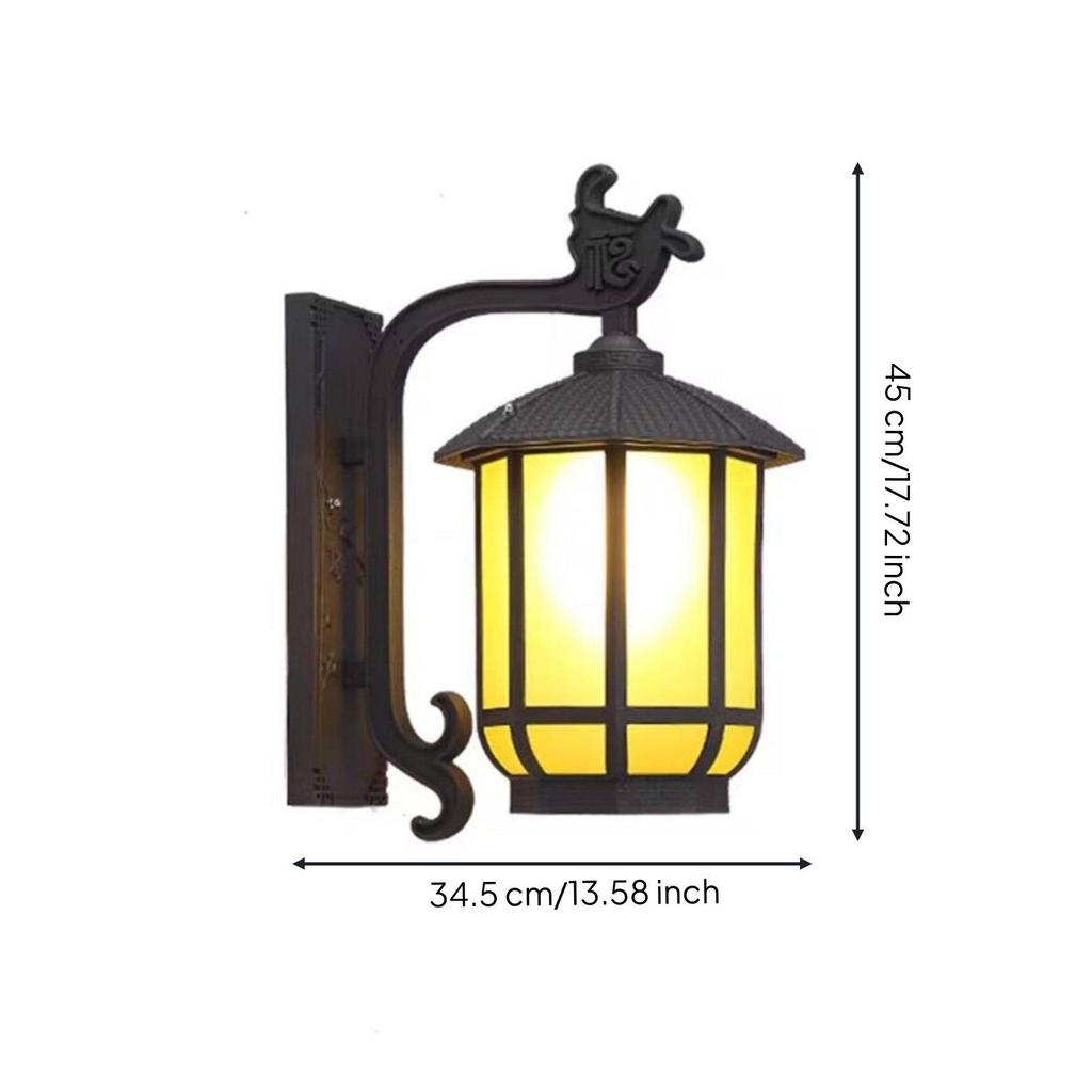 Chinese Design Wall Lantern Waterproof Home Lighting Weatherproof for Gate
