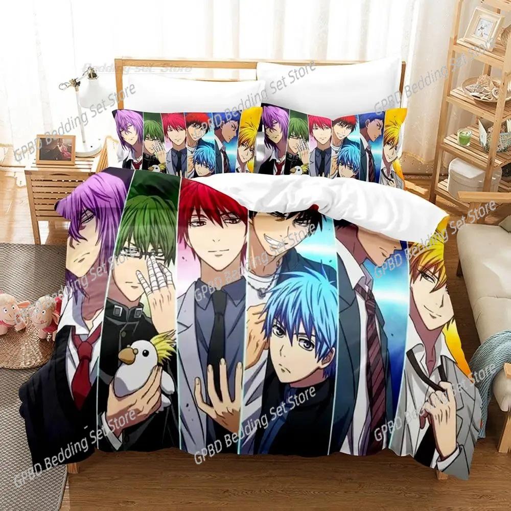 Cartoon Kuroko's Basketball 3D Bedding Set Duvet Cover Pillowcases Single Twin Full Queen King Size Home Decor Quilt Boys Gift