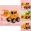Childrens Inertia Pressing Construction Truck Toy Set For Boys And Girls Ages 3 To 6