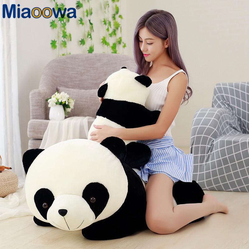 20-70cm Niedliches Baby Großer Riesenpanda Bär Plüsch Stofftier Puppe Tiere Spielzeug Kissen Cartoon Kawaii Puppen Mädchen Liebhaber Geschenke
