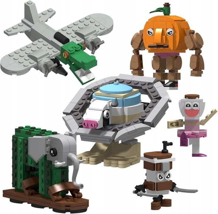 Конструктор Бомбардиро Крокодило, Балерина Капучина, Асасино капучино и др. Итальянский брейнрот Italian Brainrot набор из 6 шт 608 деталей