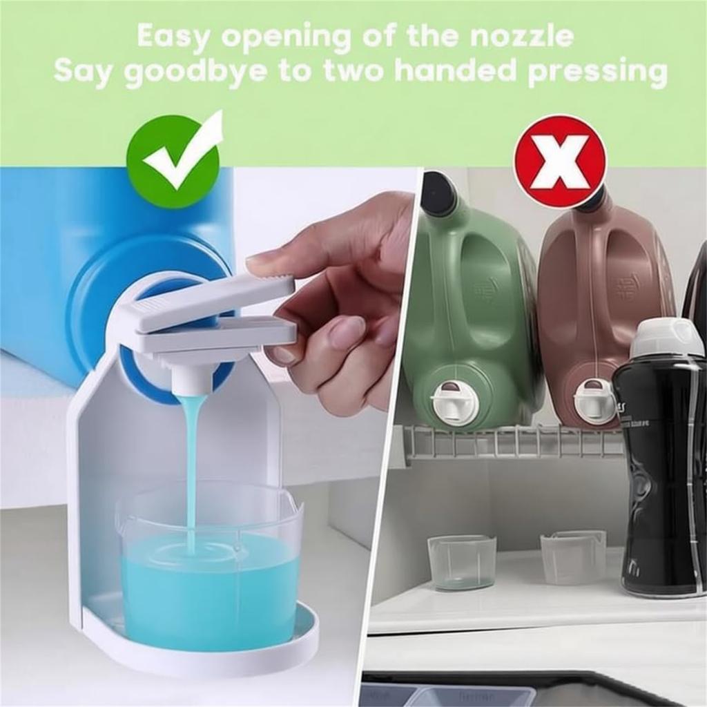 Cup Holder with Tray for Fabric Softener Dispenser - Washing Machine Accessory