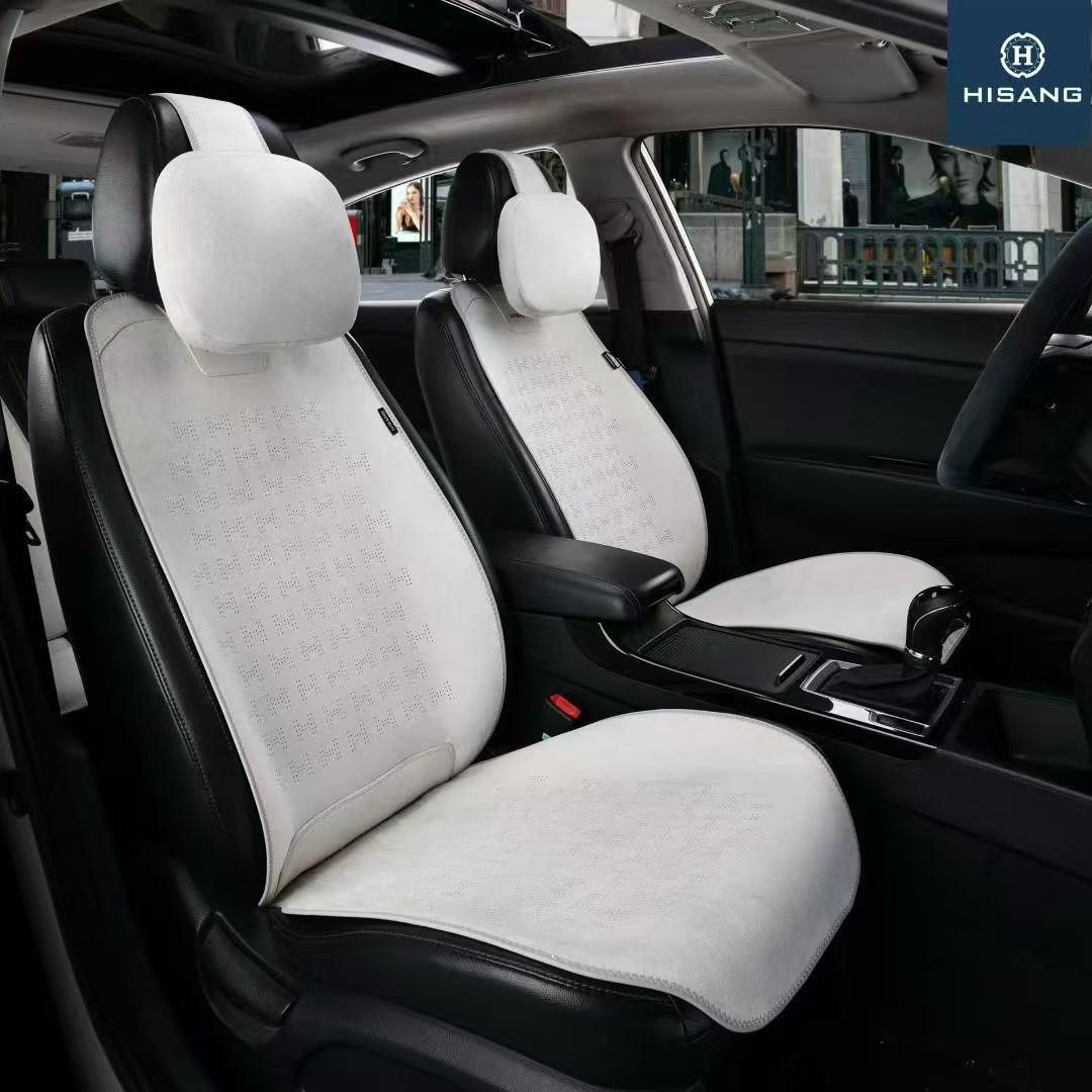 Universal Suede Car Seat Covers for All Seasons - Non-Slip Five-Seater Cushions Full Car Five Seater