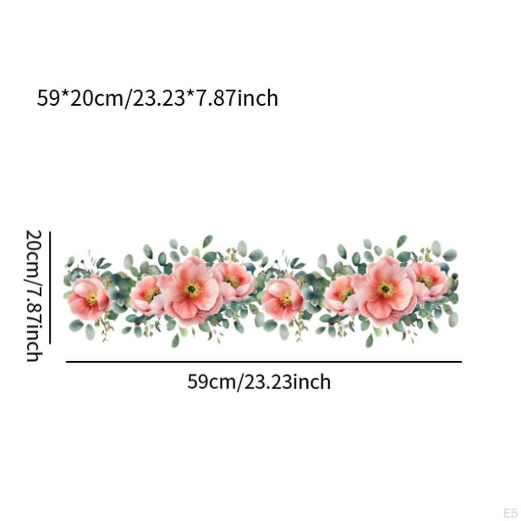 Elegant Floral Wall Decal for Home Decor