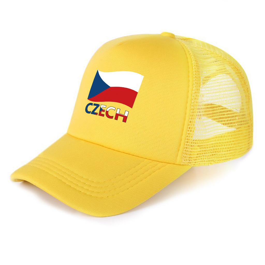 Czeska Flaga Patriotyczny Nadruk Czapka Baseballowa Regulowana Stylowa Na Wszystkie Pory Roku Lekka Czapka Przeciwsłoneczna Na Prezenty Podróże Tenis Outdoor