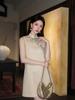 2026 Sommer A-Linien-Ärmelloses Kleid im chinesischen Stil mit Stickerei - P0150