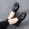 Kitchen one-pedal work shoes leather shoes women's autumn work non-slip soft sole comfortable waterproof long standing not tired feet women's shoes