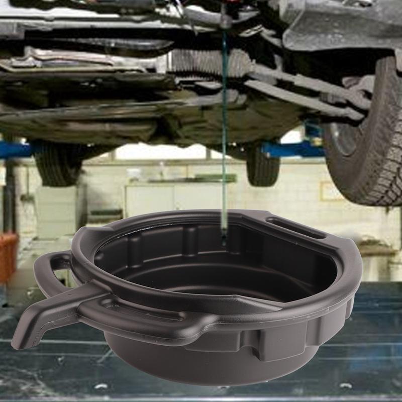 7.5L Car Oil Change Pan Portable Oil Drain Pan Anti Freeze Oil Dish Universal Car Repair Tool
