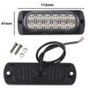12LED 12V 24V Strobe Light Auto Truck Trailer Flashing Emergency Warning Beacon Lamp Grille Car Side Flash Amber Traffic Light