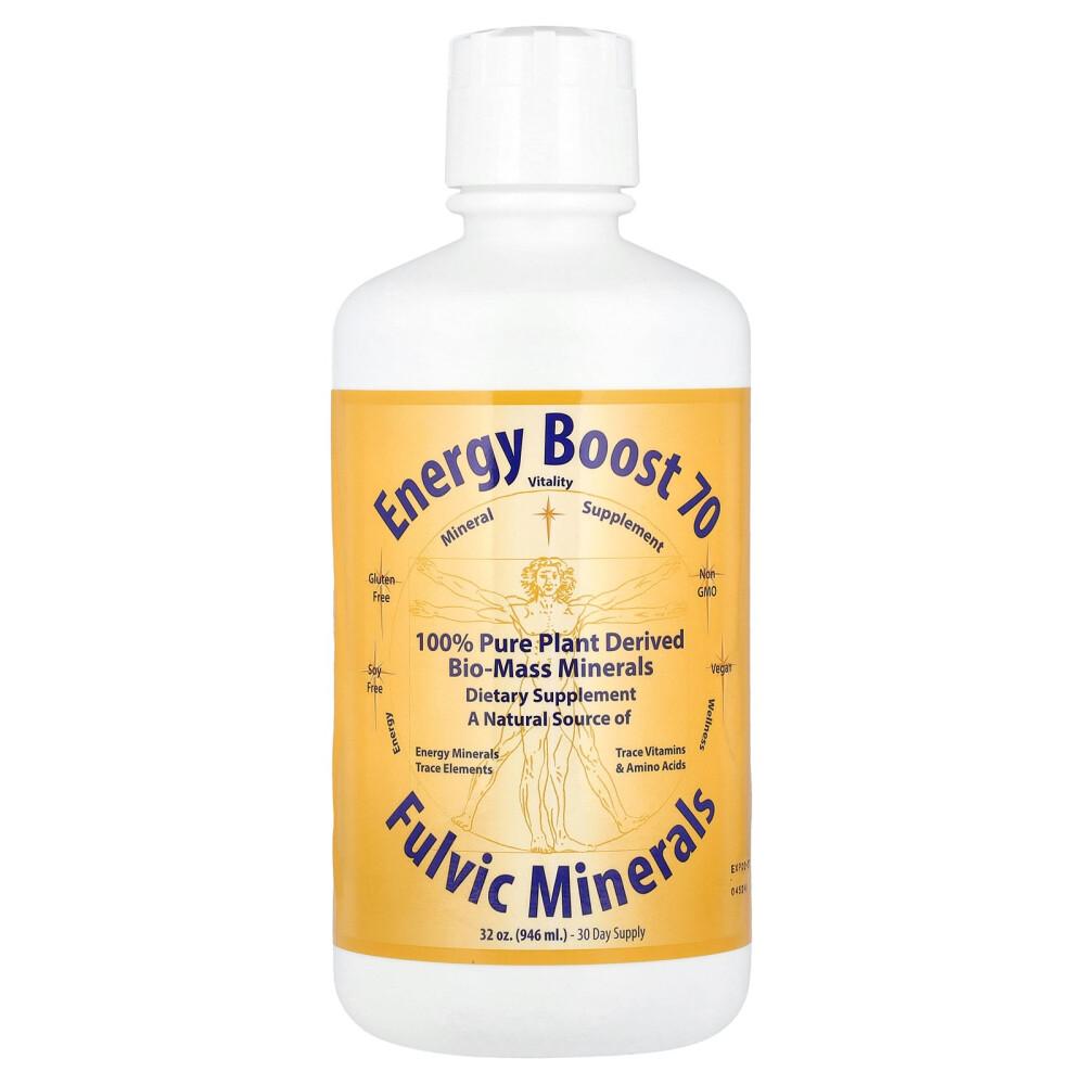 Morningstar Minerals Energy Boost 70 Fulvic Minerals, 32 fl oz (946 ml)