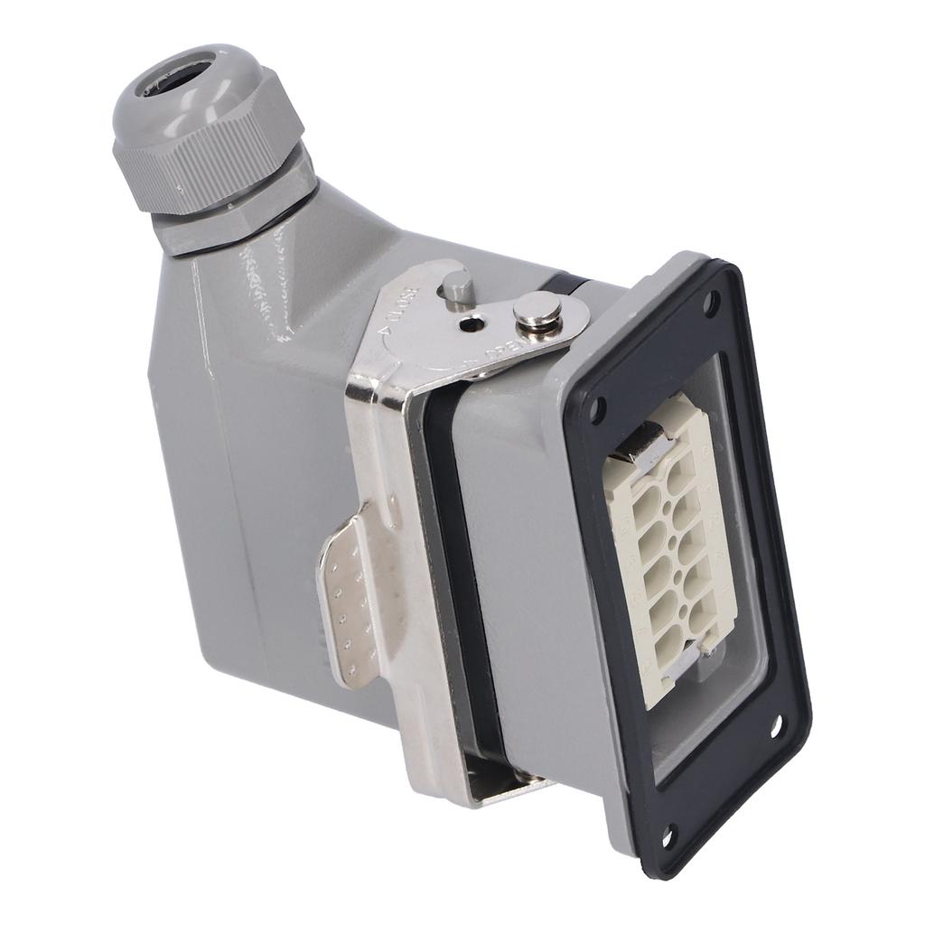 Heavy Duty Connectors Waterproof Aviation Plug 10 Core Sided Out Industrial Control Supplies