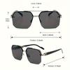 Vintage Square Sunglasses Woman Classic Retro Gradient Mirror Frameless Sun Glasses Female Fashion Rimless