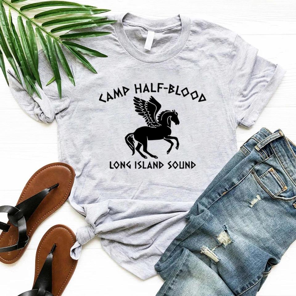 Camp Half Blood T Shirts Percy Jackson Tshirts Unisex Short Sleeve Graphic Tees Vintage ONeck Tshirt Unisex Women Magical Gifts