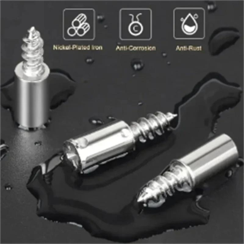 40/20 Pcs Self-Tapping Shelf Support Pegs - Anti-Slip Sleeve Design for Closet & Shelf Partition Brackets, No-Drill Installation