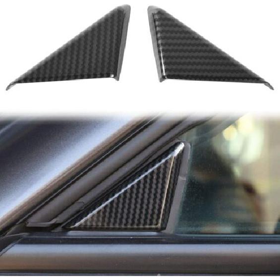 Exterior Triangle Window Panel Decorative Cover Trim for Dodge Challenger 2009+