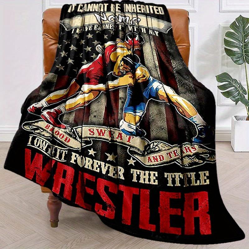 Wrestlingcustomize Your Name Outdoor Blanket Suitable For All Seasons Comfortable And Warm Soft Blanket Suitable For Travel Gifts For Relatives And