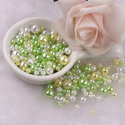Beads With Hole Jewelry Making Colorful Pearls DIY Mix Size Imitation Pearl