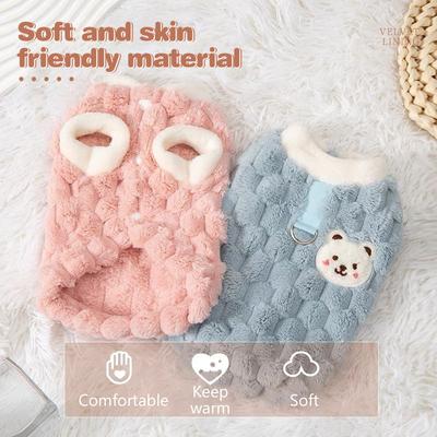 Winter Pet Dog Vest Jacket Fleece Warm Dog Clothes Puppy Coat Soft Cat Overcoat Pet Jacket Coat Chihuahua Dog Costumes