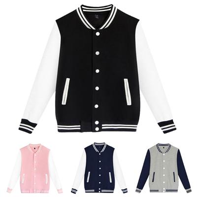 Mens Women Varsity Baseball Jacket College Uniform Sport Coat Outwear Top Unisex