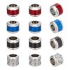 1box 12Pcs 4 Colors 304 Stainless Steel Beads with Fiber Large Hole Beads Column with Basket Weave Pattern Stainless Steel Color Mixed Color 10x8mm