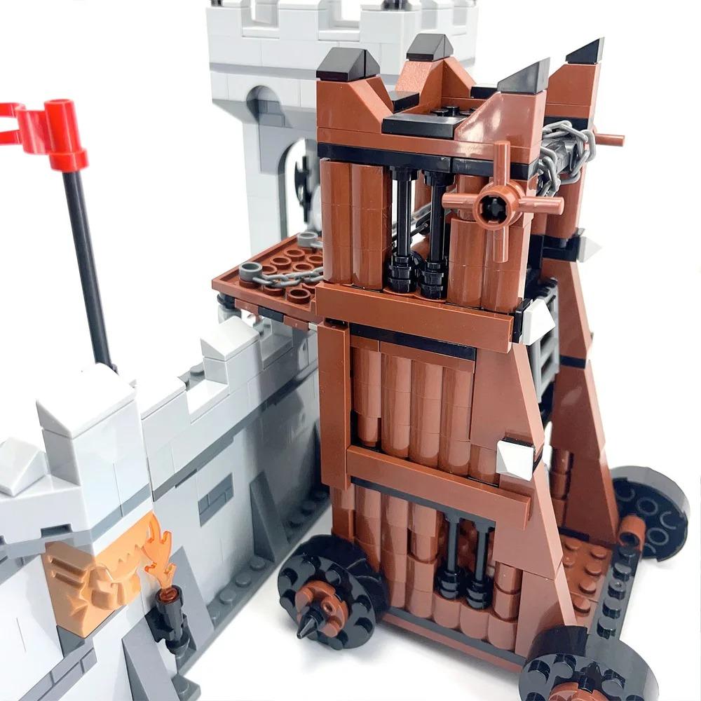 Medieval Castle Siege Weapons Building Blocks Siege Engine Cannon Car  Catapult Crossbow MOC Assembly Bricks Toys