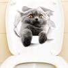 Yousheng Lovely Cat Toilet Lid Wall Sticker Fashion Home Art