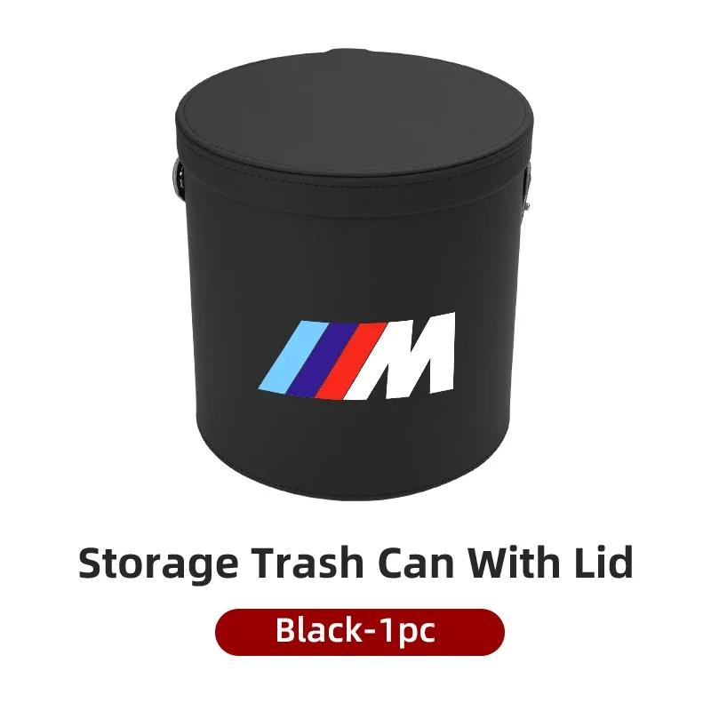 

Car Sticker 2025 Hot Car Storage Box Trash Bin With Cover Portable Auto Interior Sundries Organizer For BMW G60 G30 G20 F30 F10