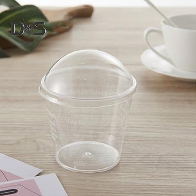 Antihaftend 25 Stück 180 ml Dessertbehälter Multifunktional PS Weite Öffnung Moussebecher mit Deckel Hochzeitsdeko