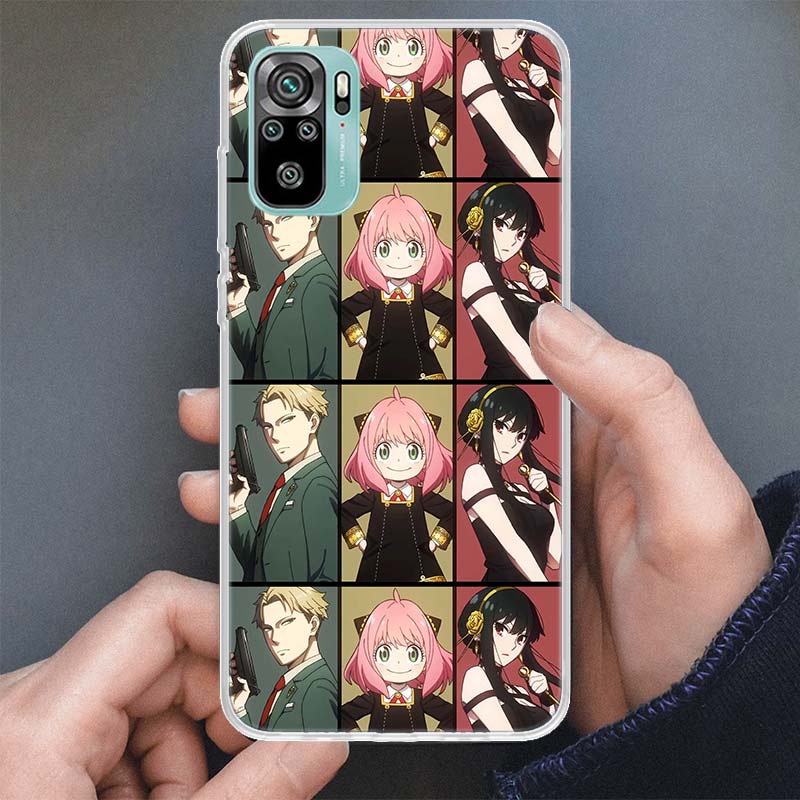Spy×Family Anime Phone Case For Xiaomi Redmi 9 9A 9C 9T 10 10A 10C 8 8A 7 7A 6 6A S2 K20 K40 Pro Soft Cover Silicone Shell