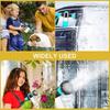 8-in-1-Sprühmodus, Waschhunde-Duschsprüher, Gartenschlauch-Spray, multifunktionaler Garten, Zuhause, tragbare Gartenschläuche, Autowaschwasser-Sprühgerät aus Kunststoff