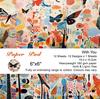6-inch DIY Photo Album Background Paper - Single-sided, 12 Unique Designs (1 Sheet/Set)